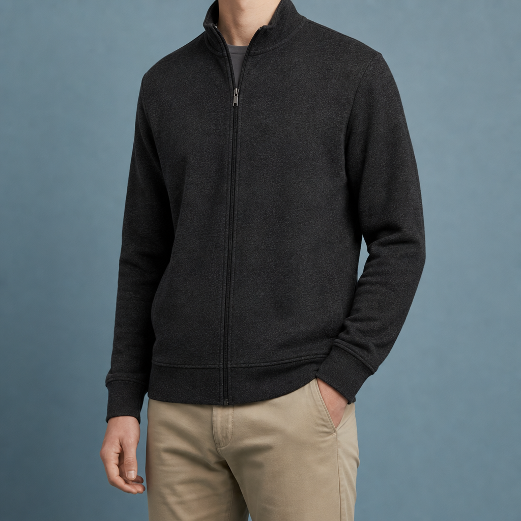 Ikaria Full-Zip Fleece Jacket in Black