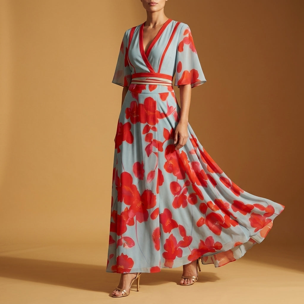 Powder Blue Floral
