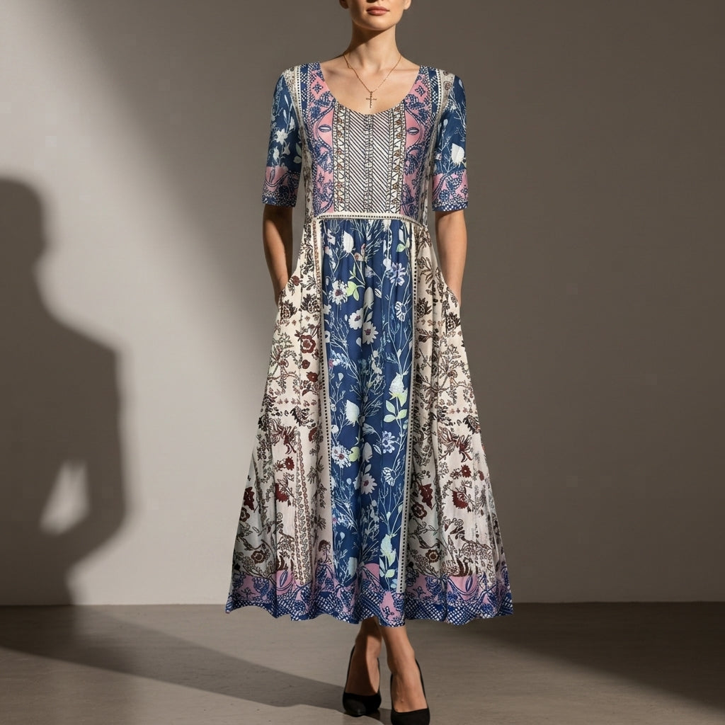 Blue Ivory Patchwork