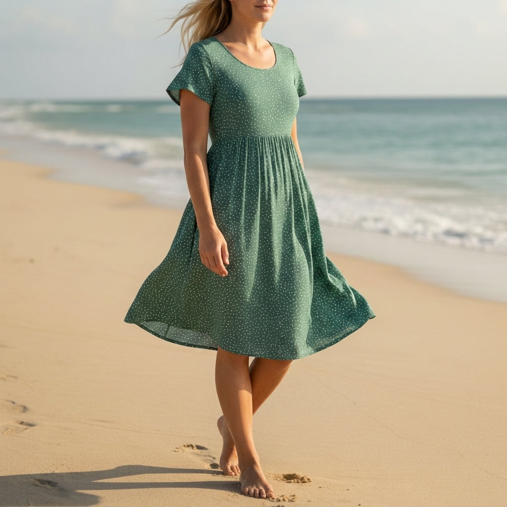 Sage Green Polka Dot
