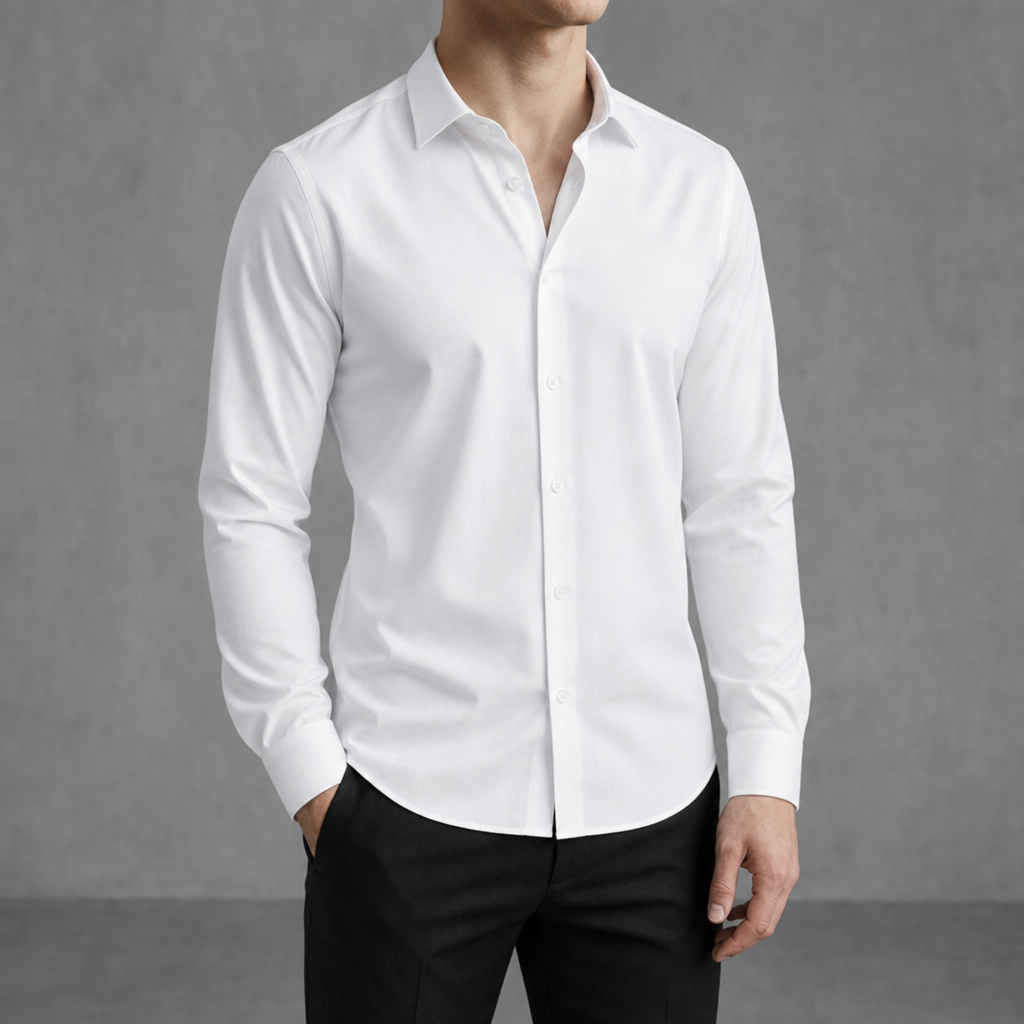 Altea Slim Fit Dress Shirt in White
