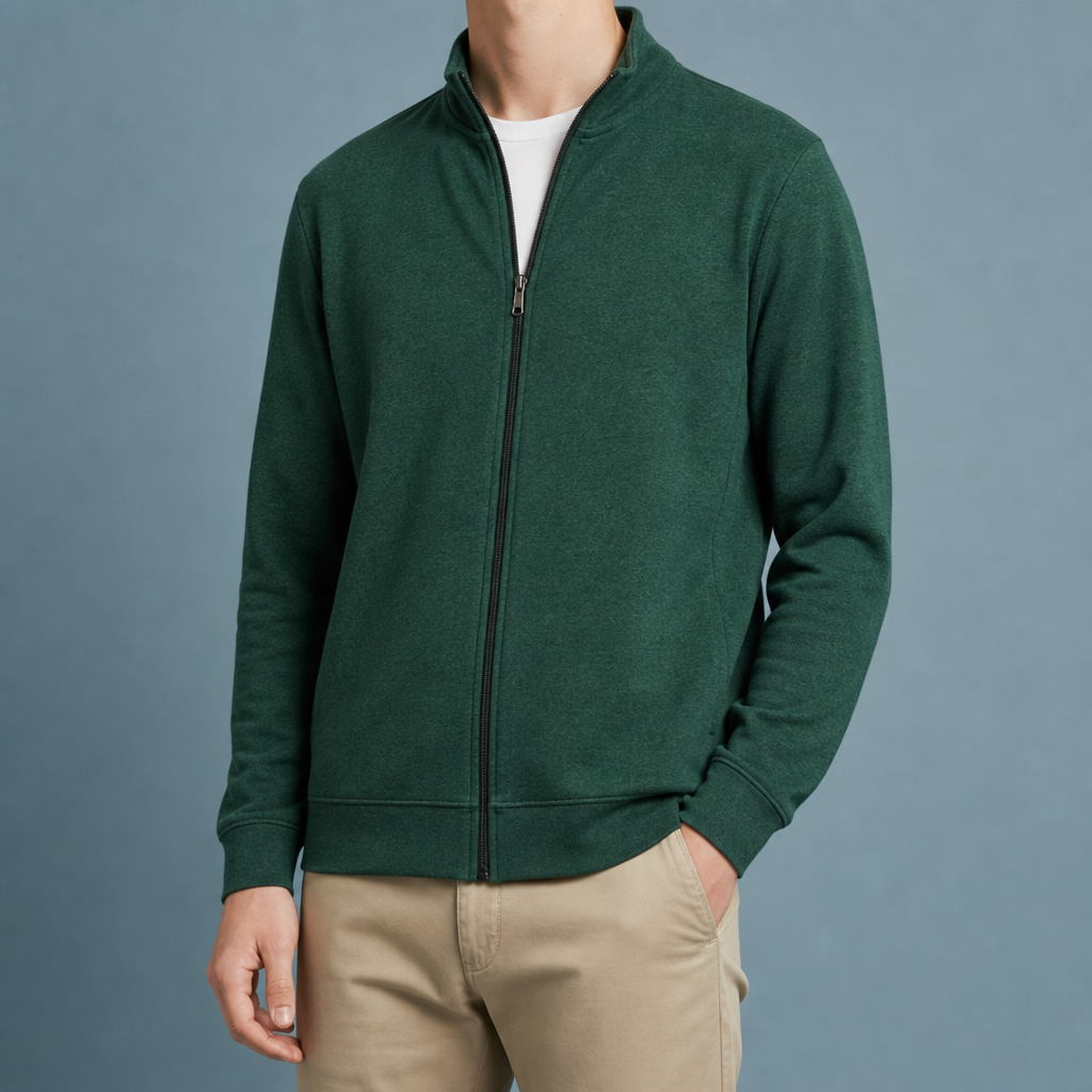 Ikaria Full-Zip Fleece Jacket in Green
