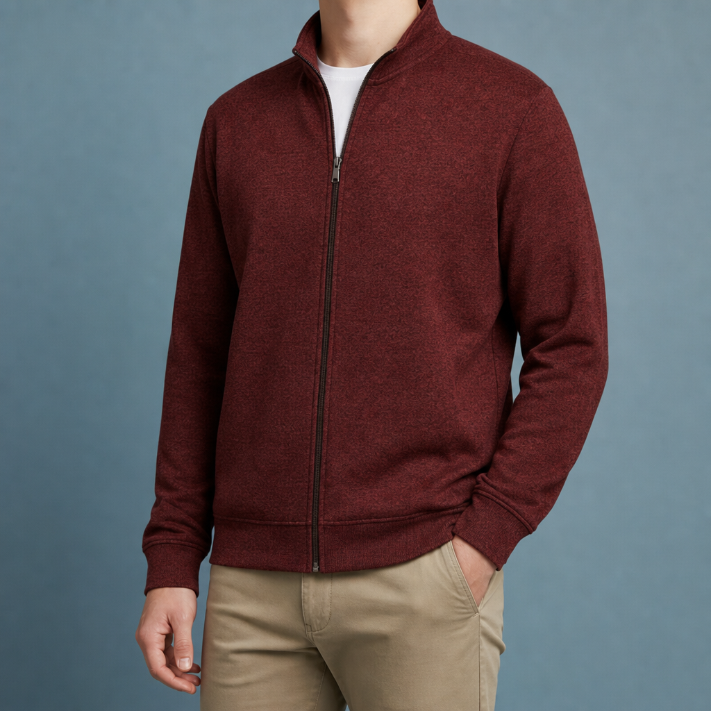 Ikaria Full-Zip Fleece Jacket in Red