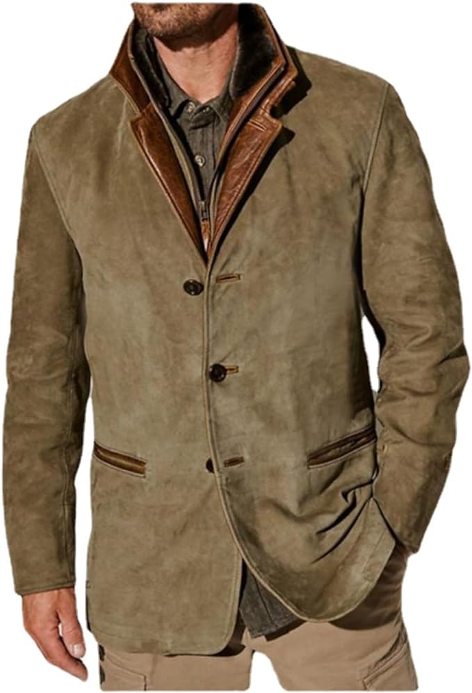 Men’s Ravello Leather Button-Up Jacket