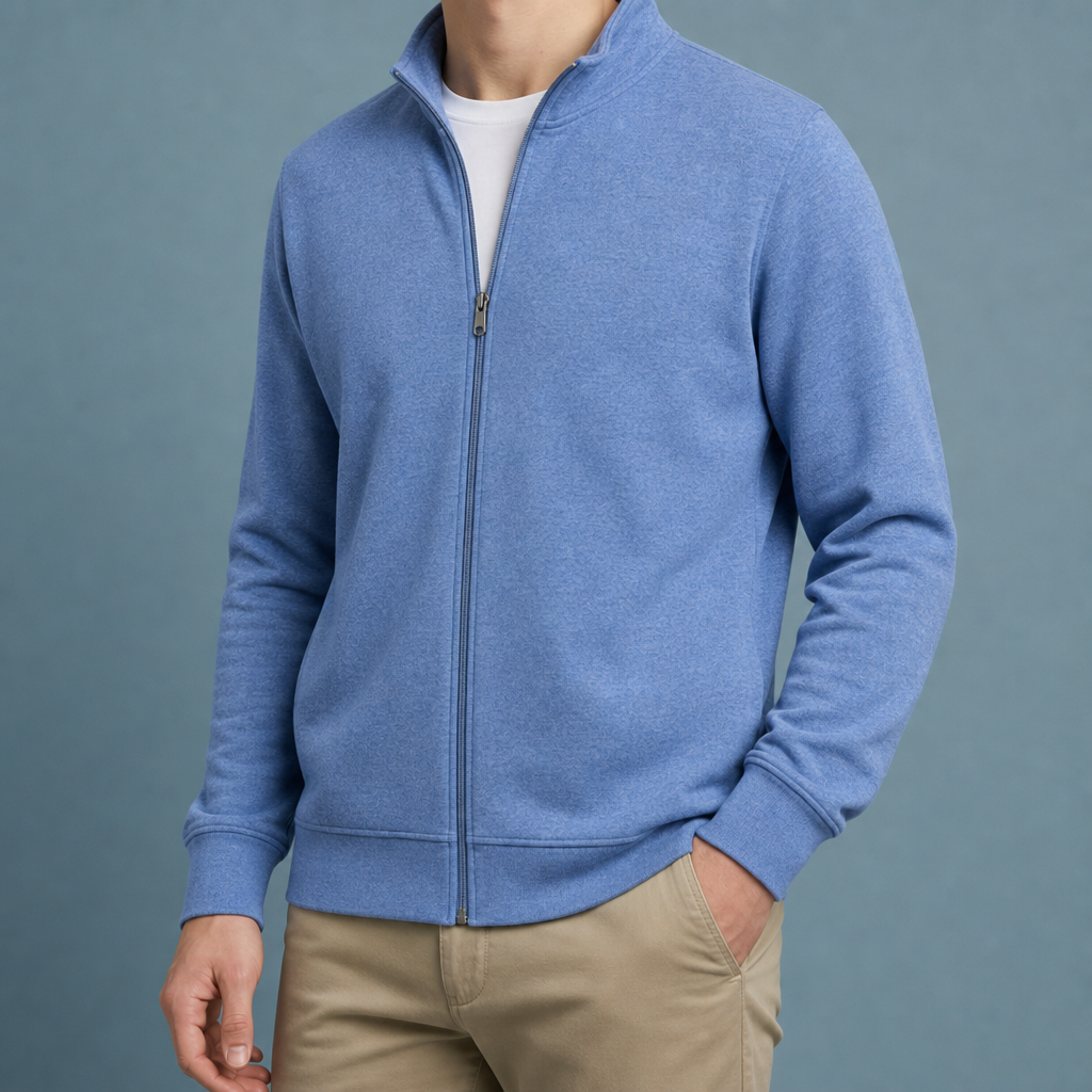 Ikaria Full-Zip Fleece Jacket in Light Blue