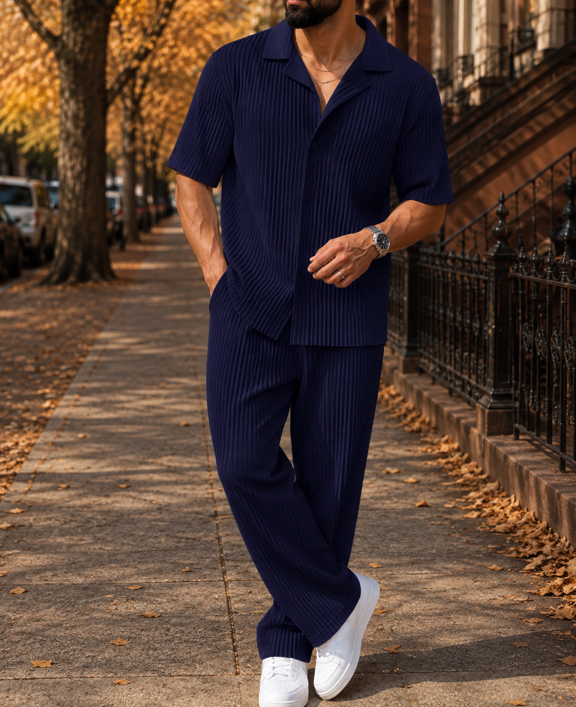 Alberobello Pleated Matching Co-ord Set