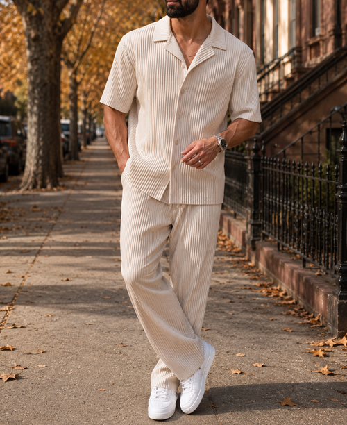 Alberobello Pleated Matching Co-ord Set