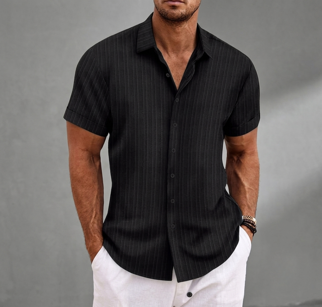 Gaeta Striped Button-Up Shirt
