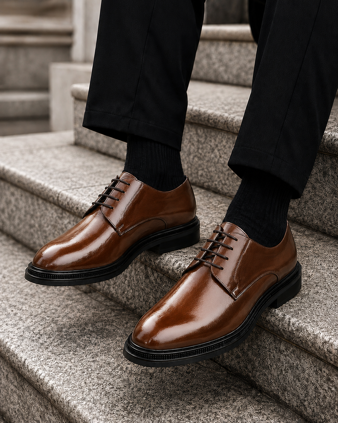 Volterra Leather Derby Dress Shoes