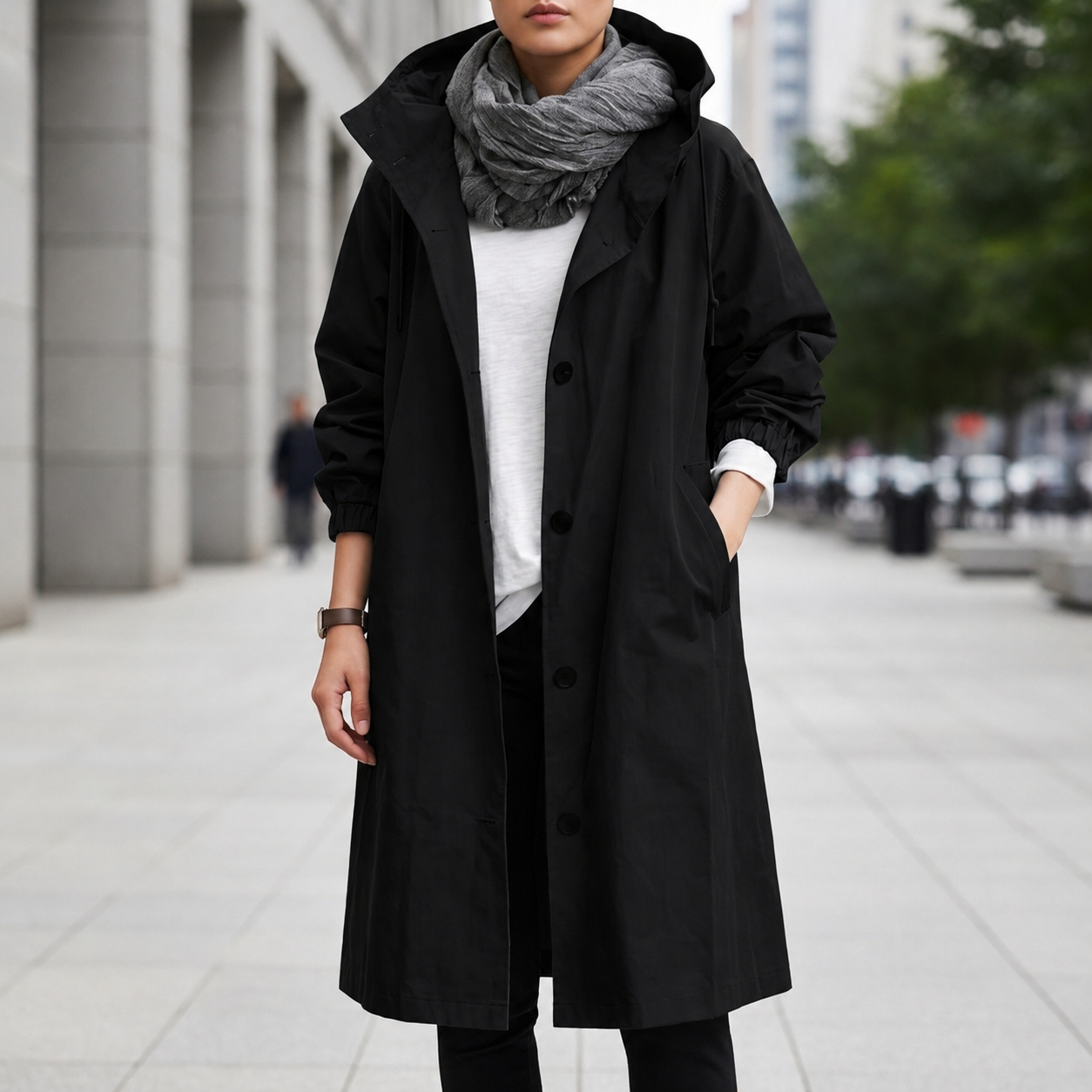 Menton Hooded Waterproof Rain Coat