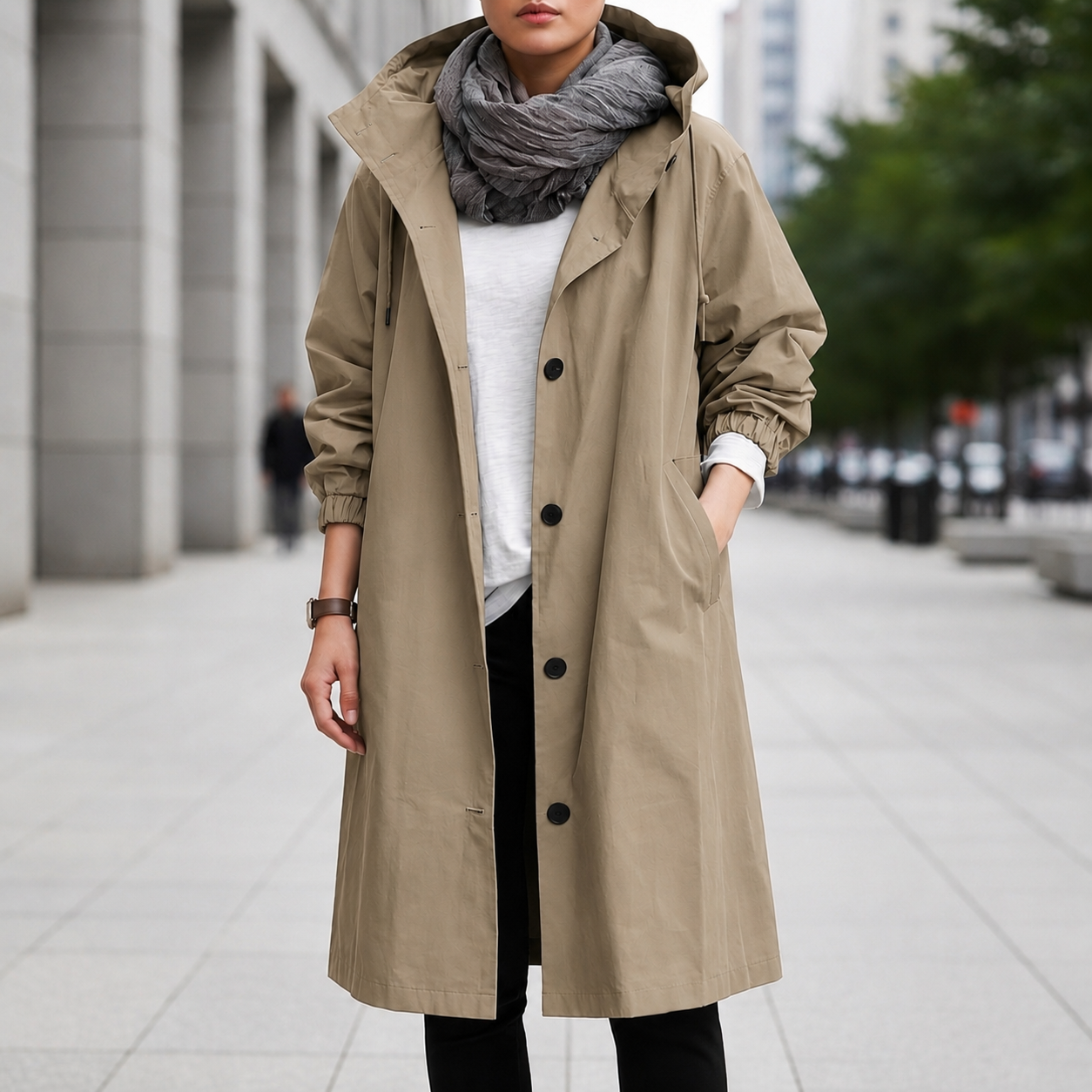 Menton Hooded Waterproof Rain Coat