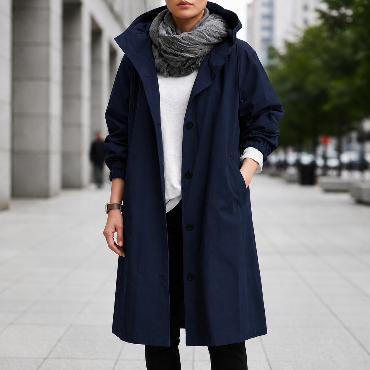 Menton Hooded Waterproof Rain Coat