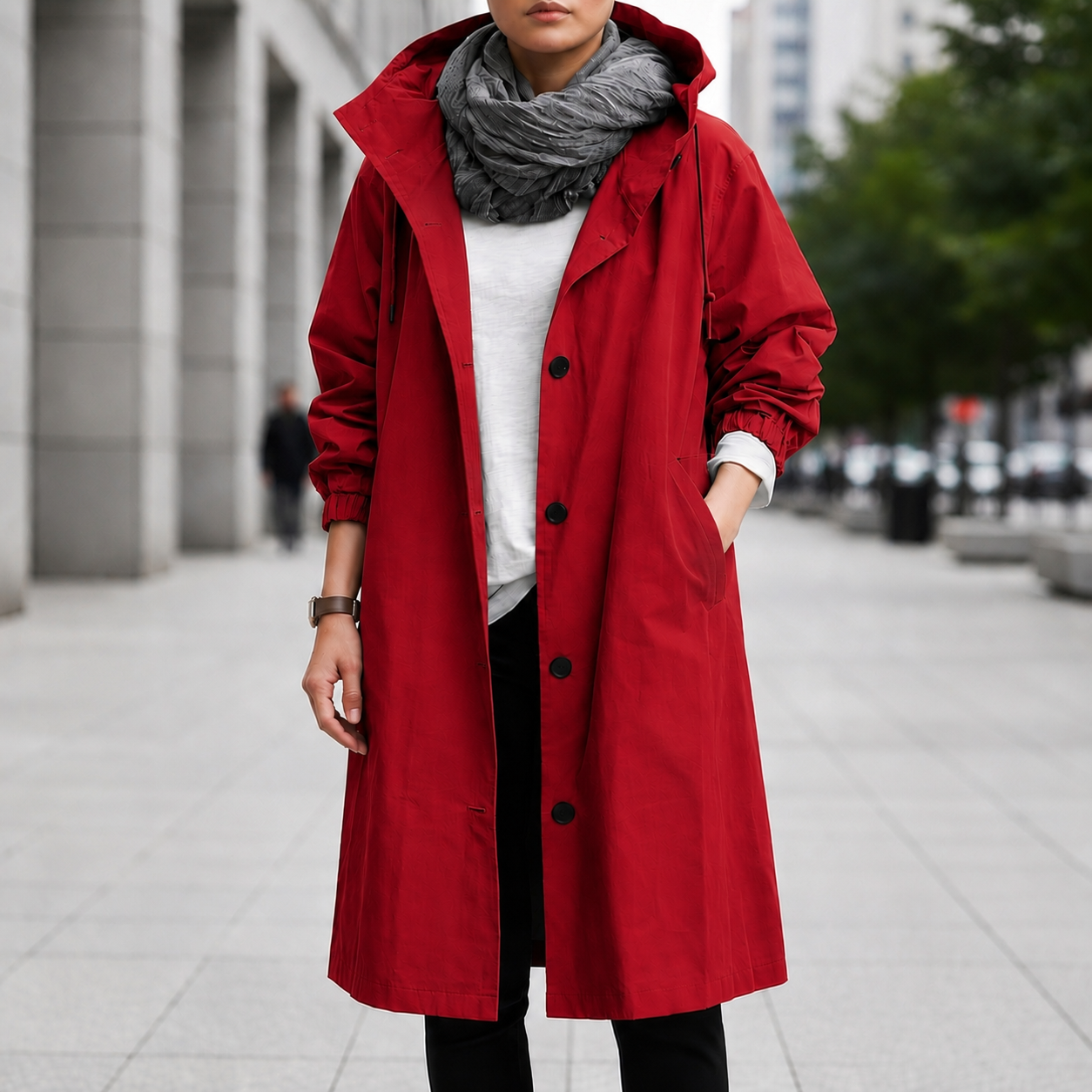 Menton Hooded Waterproof Rain Coat