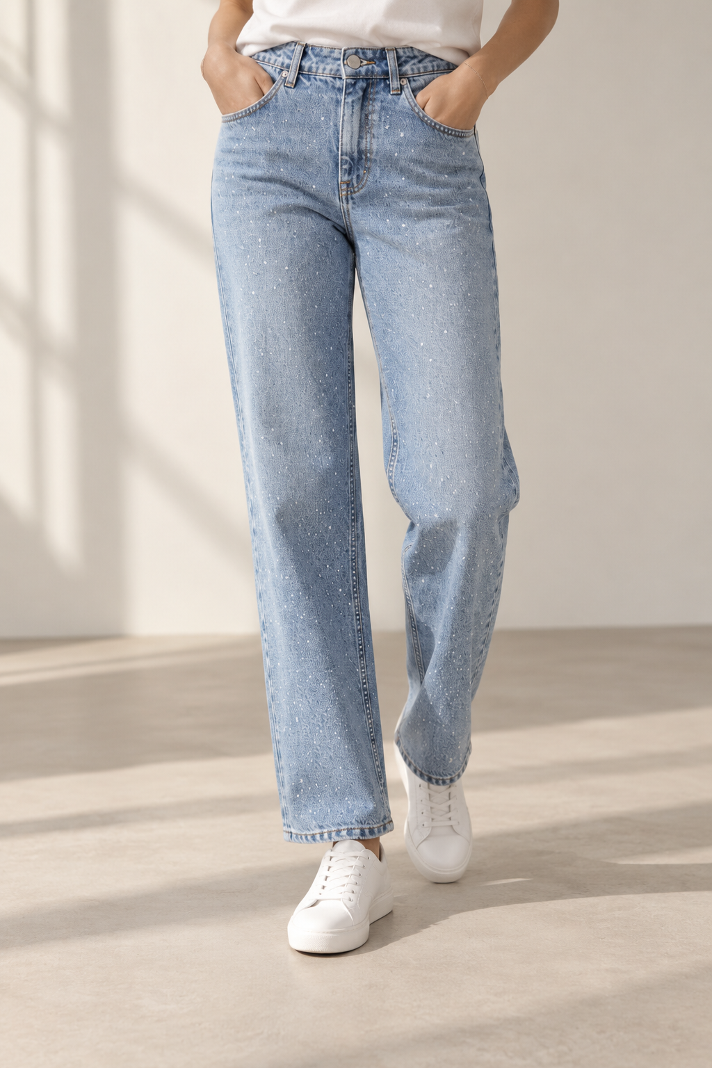 Rapallo Glitter Wide-Leg Jeans