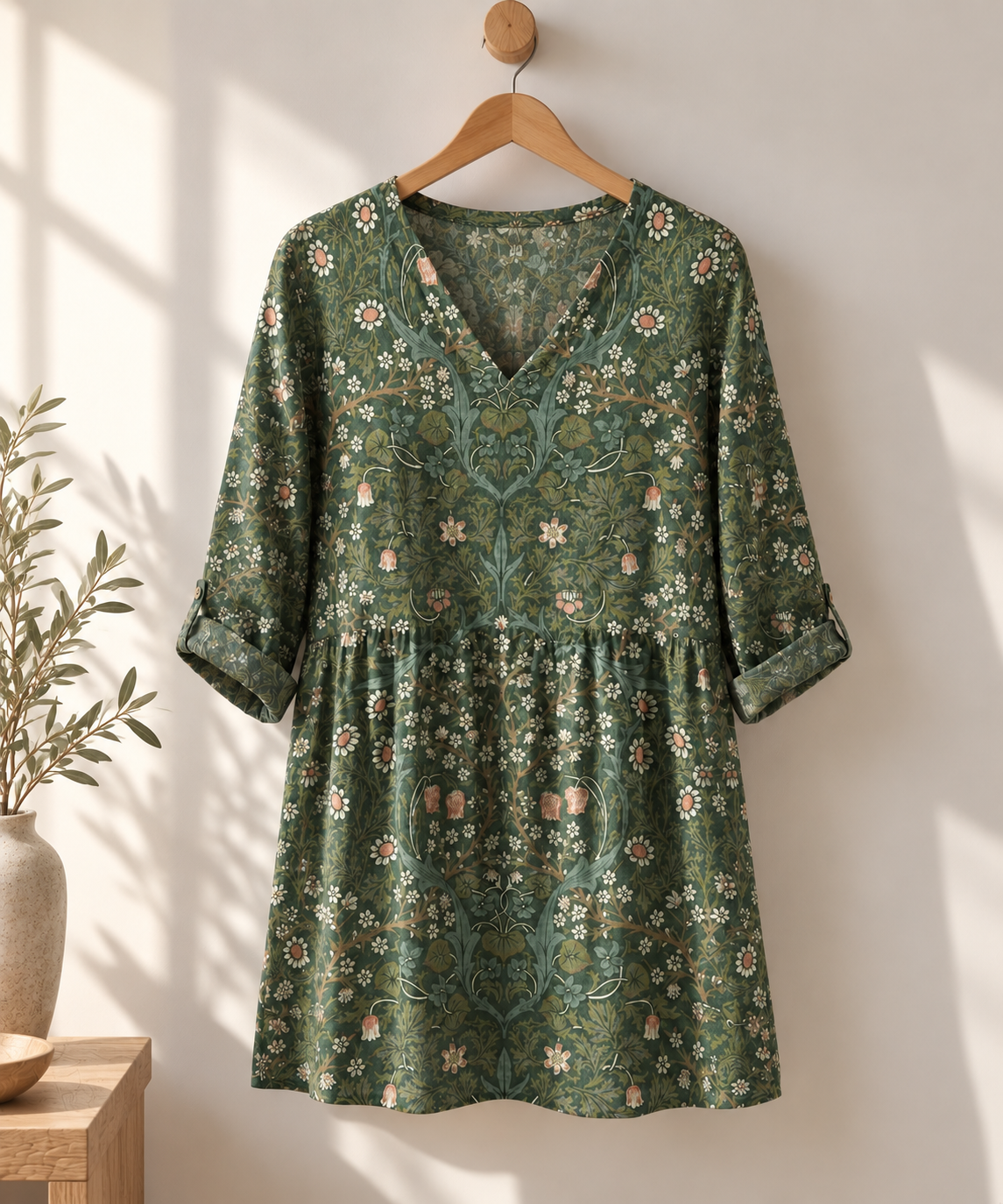 Lourmarin Vintage Floral Tunic Blouse