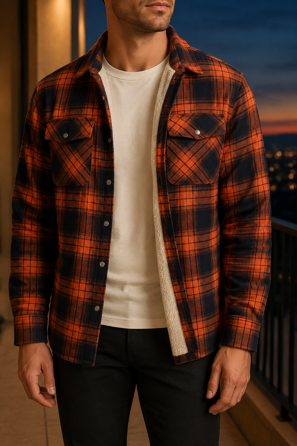 Santander Sherpa Lined Shirt Jacket