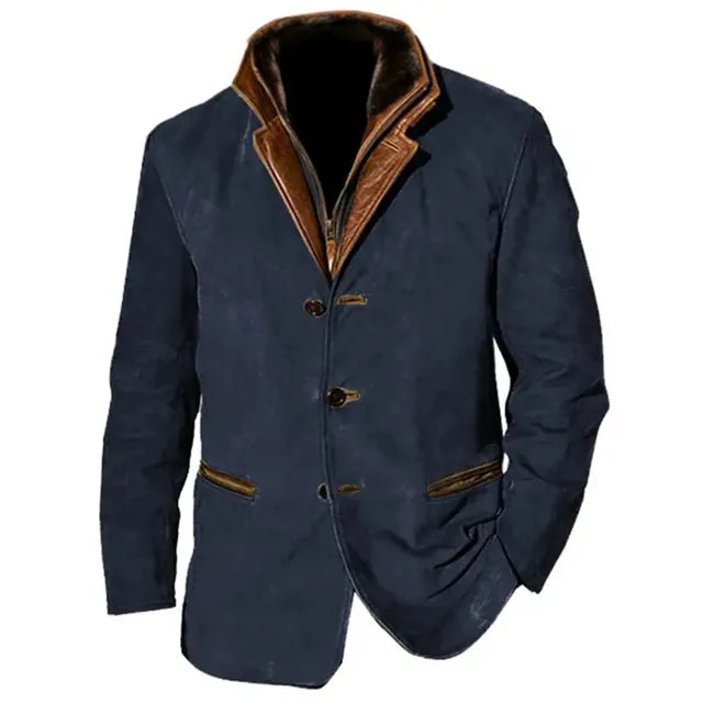 Men’s Ravello Leather Button-Up Jacket