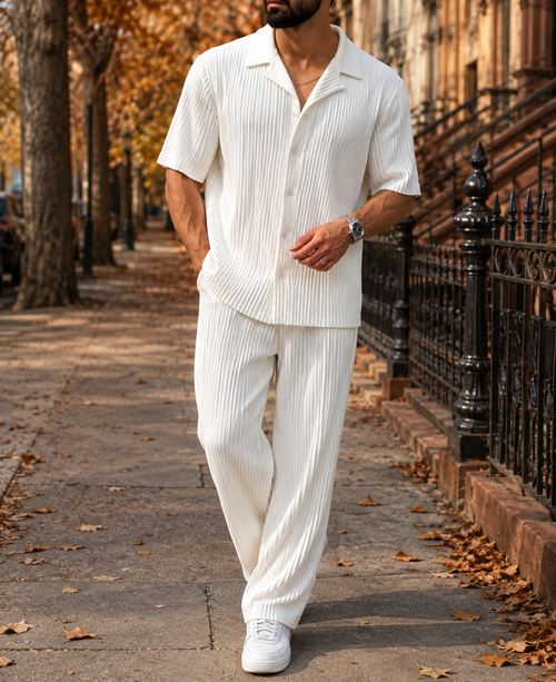 Alberobello Pleated Matching Co-ord Set
