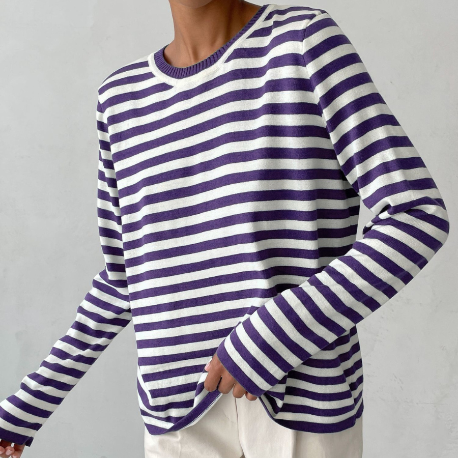 Rosalie Striped Cotton Long Sleeve