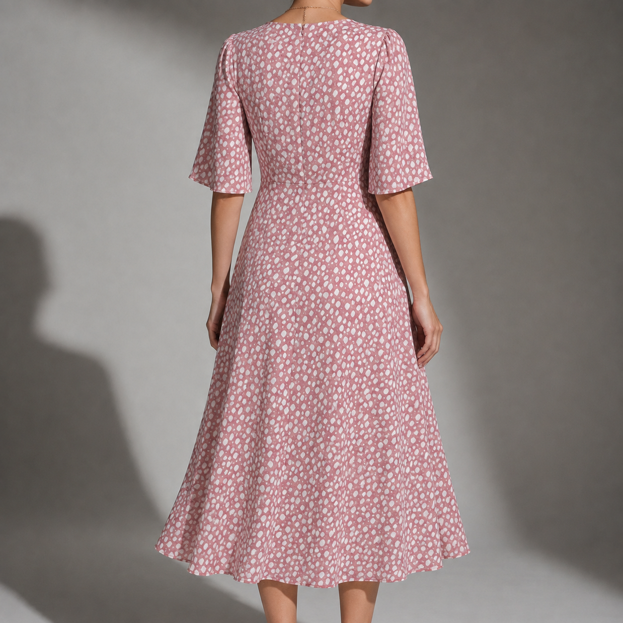 Lagos Polka Dot Midi Dress