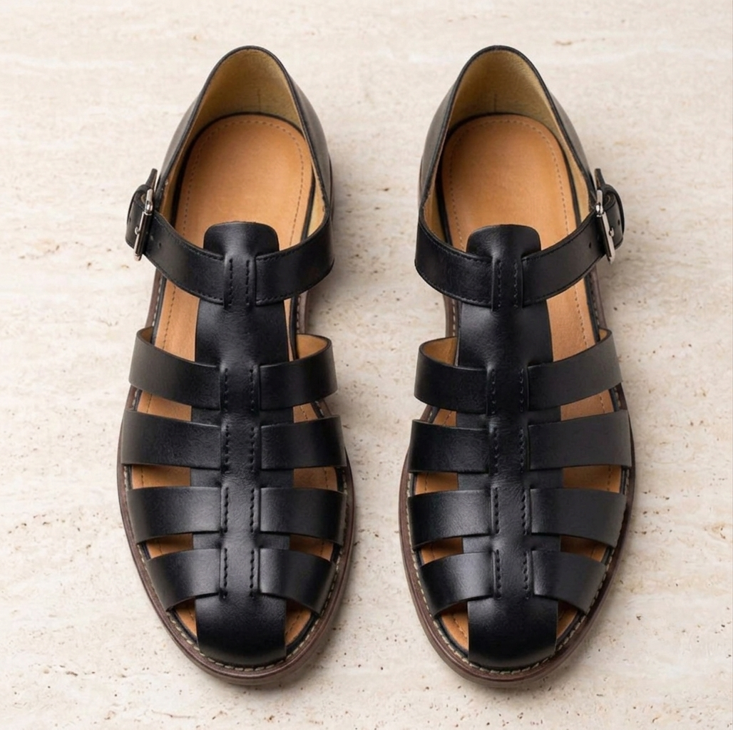 Grasse Leather Fisherman Sandals
