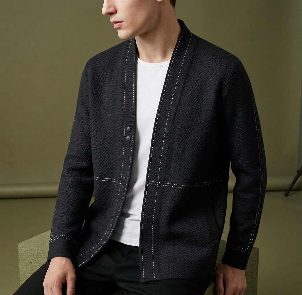 Spoleto Knit Open-Front Cardigan