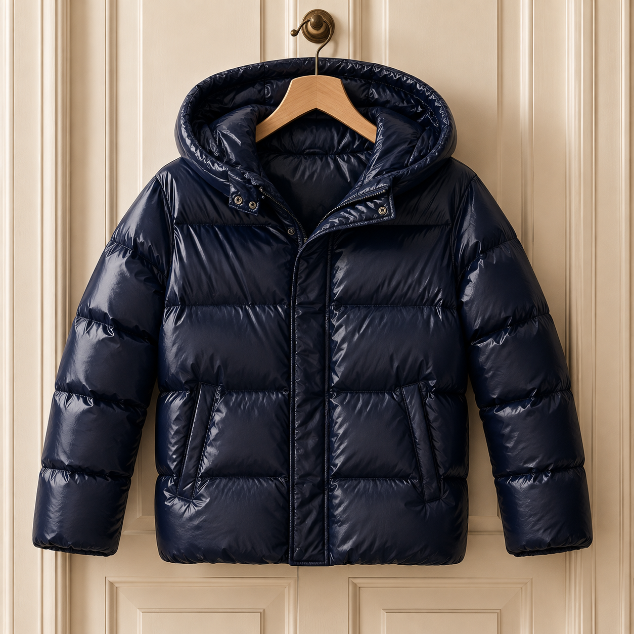 Hvar Glossy Hooded Puffer Jacket