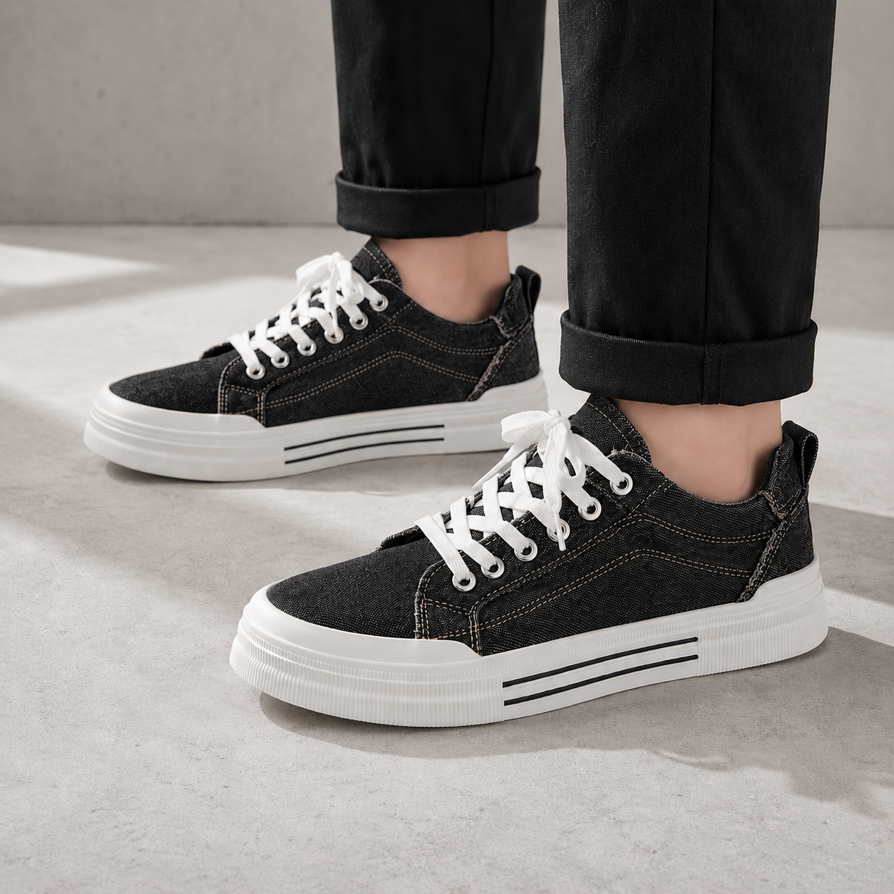 Amalfi Washed Denim Sneakers