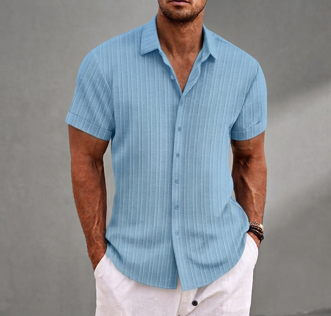 Gaeta Striped Button-Up Shirt