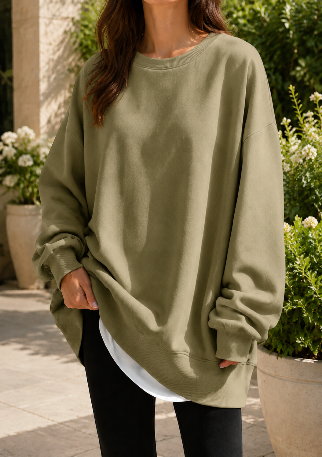 Sliema Oversized Crew Neck Sweatshirt