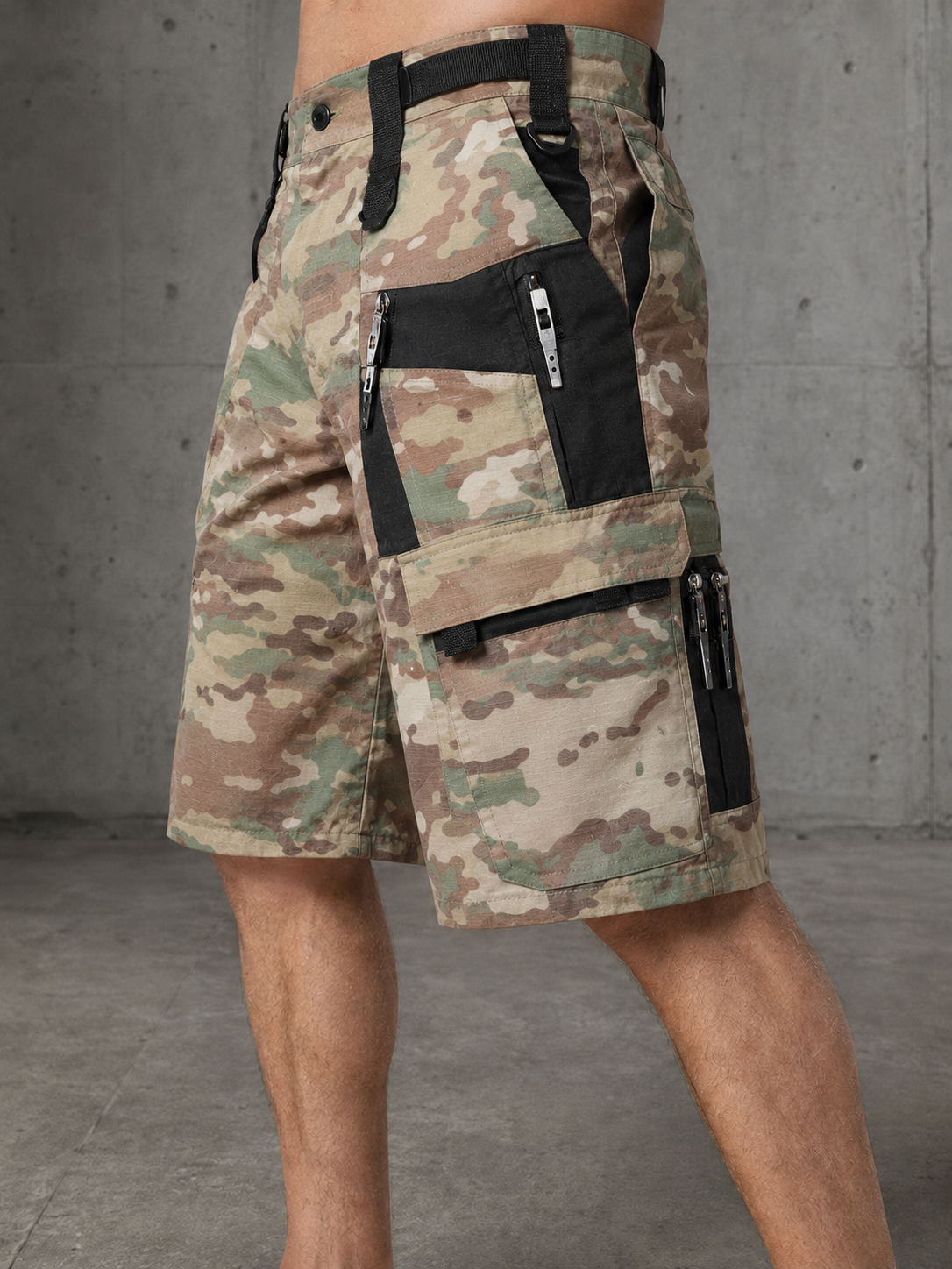 Nimes Tactical Multi-Pocket Cargo Shorts