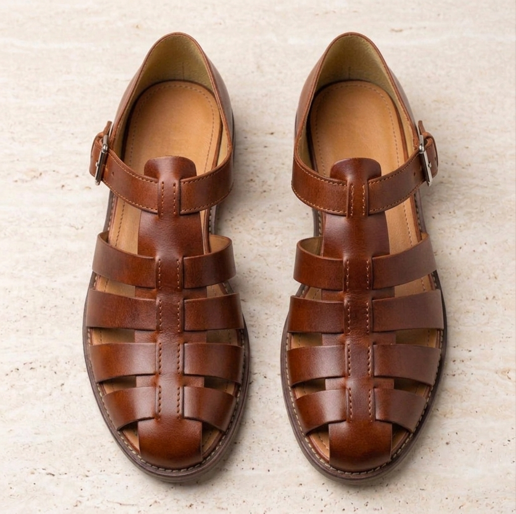 Grasse Leather Fisherman Sandals