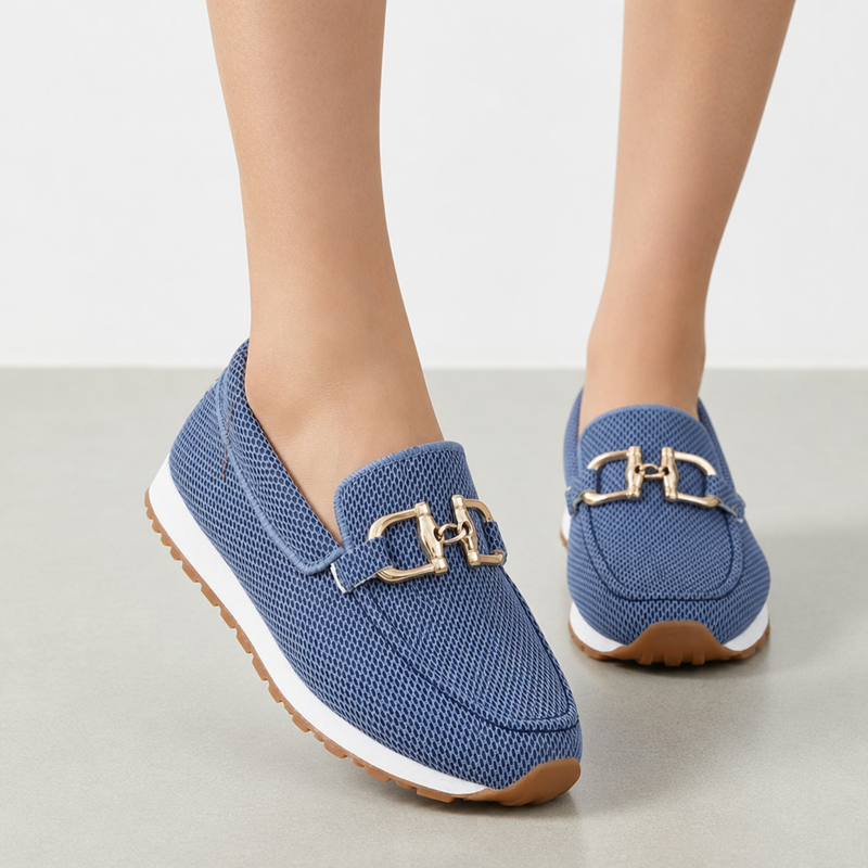 Delphi Orthopedic Bit Loafers in Blue