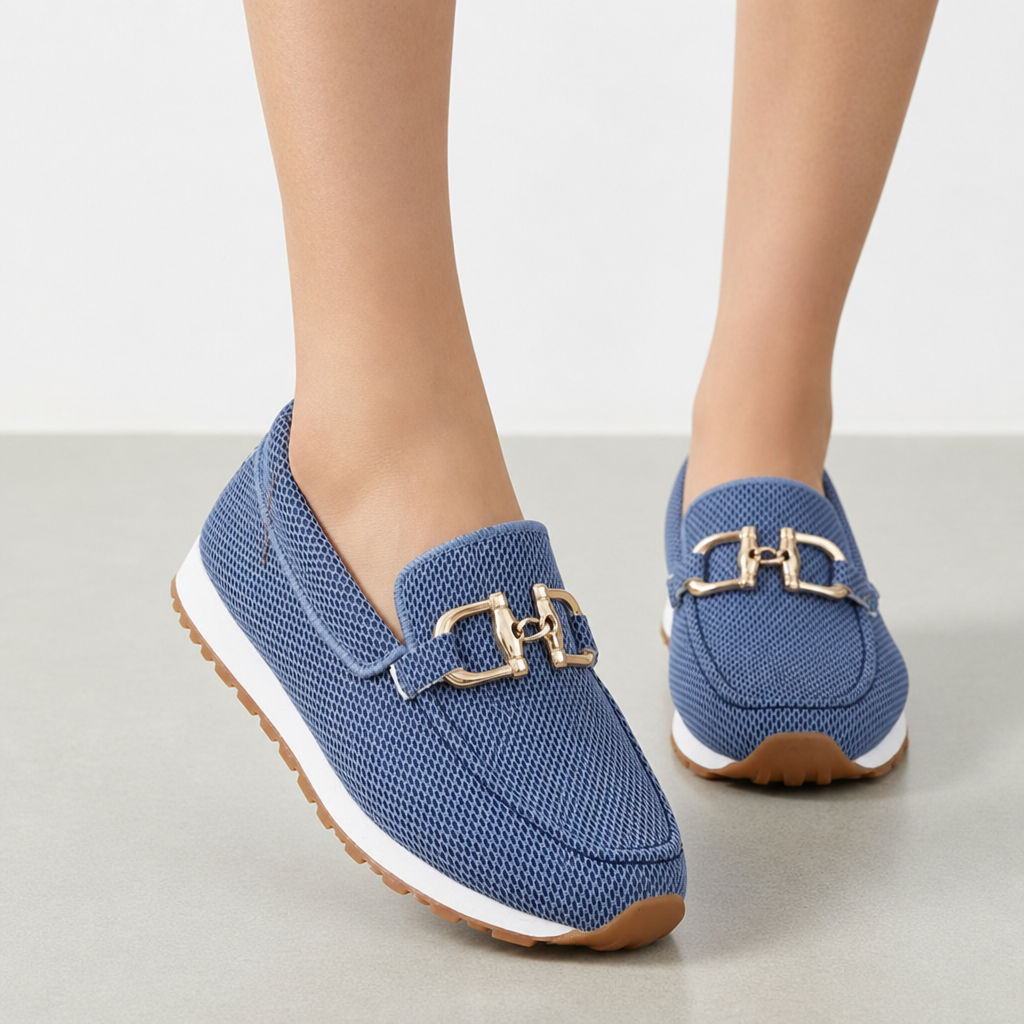 Delphi Orthopedic Bit Loafers in Blue