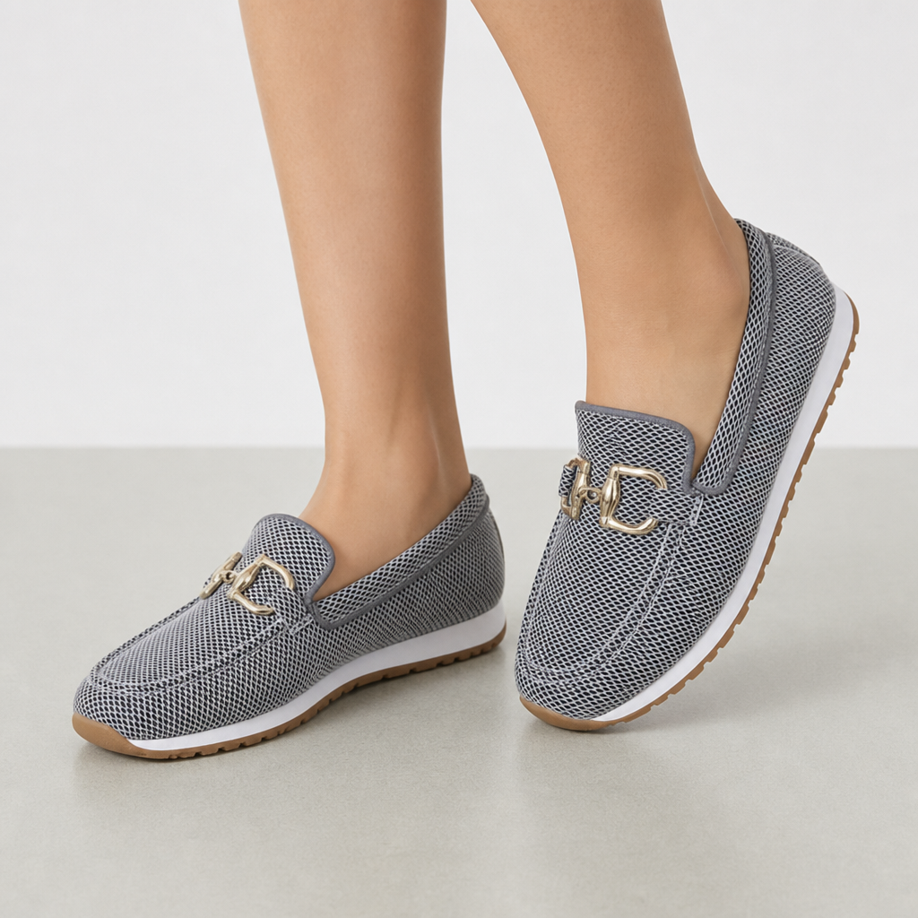 Delphi Orthopedic Bit Loafers in Gray