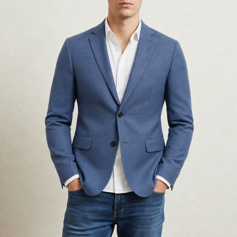 Erice Slim-Fit Woven Blazer in Blue