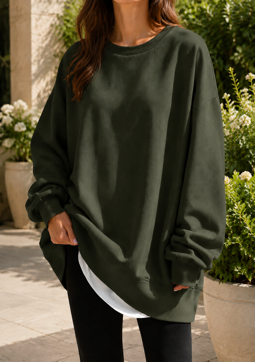 Sliema Oversized Crew Neck Sweatshirt