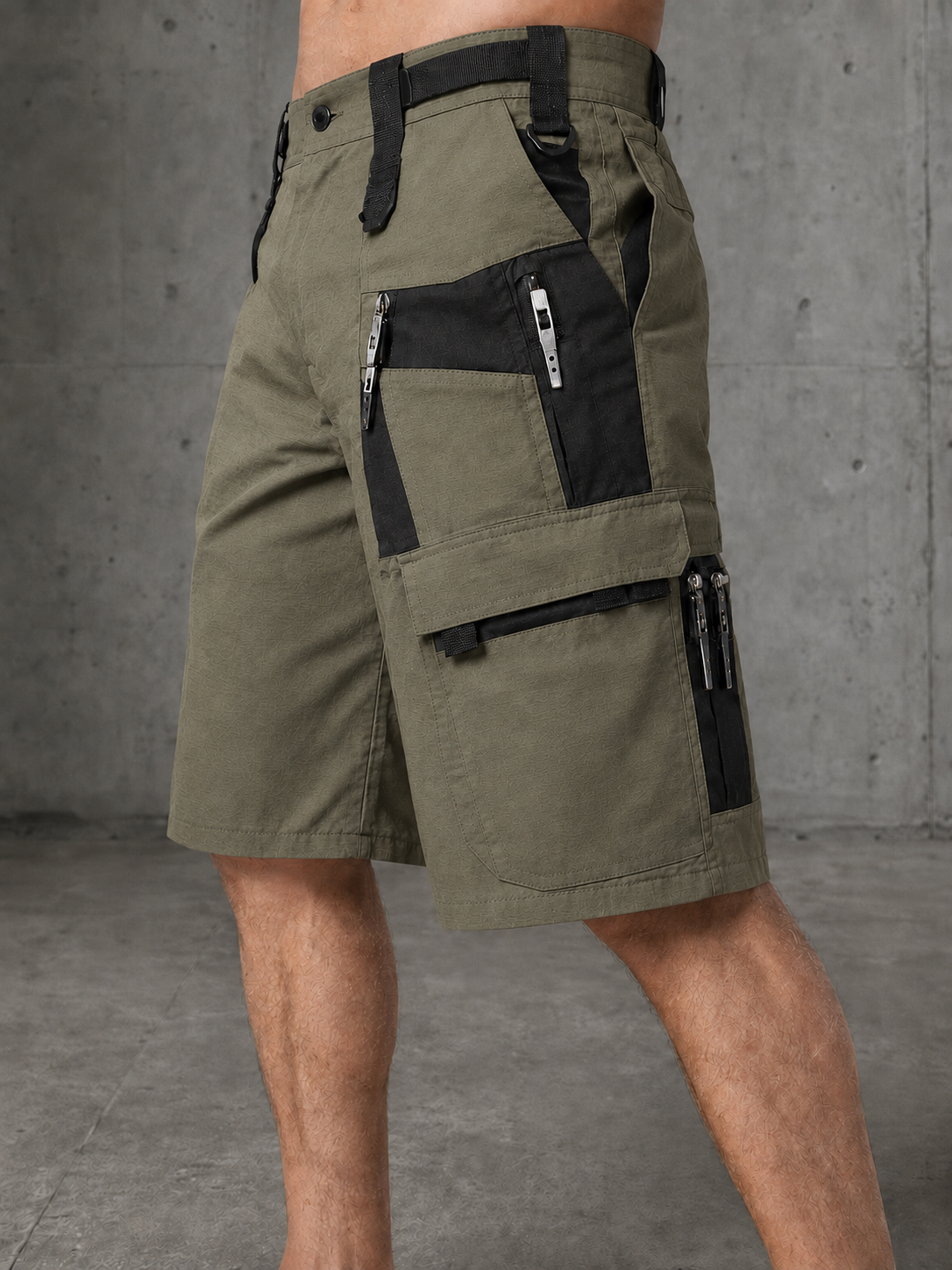 Nimes Tactical Multi-Pocket Cargo Shorts
