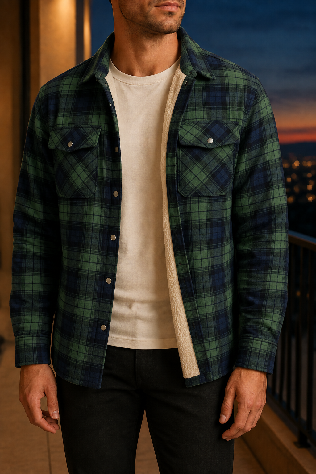Santander Sherpa Lined Shirt Jacket
