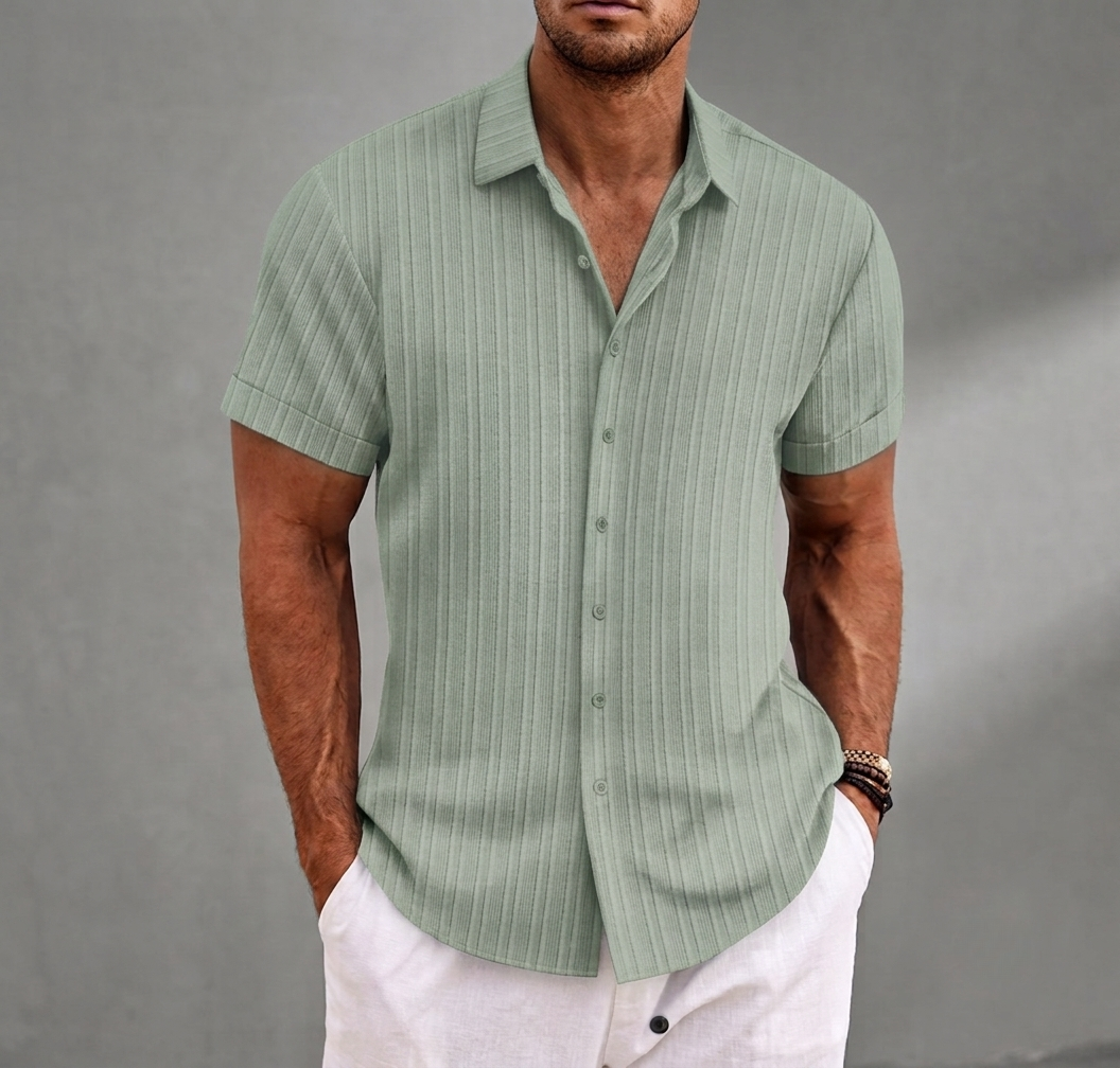 Gaeta Striped Button-Up Shirt