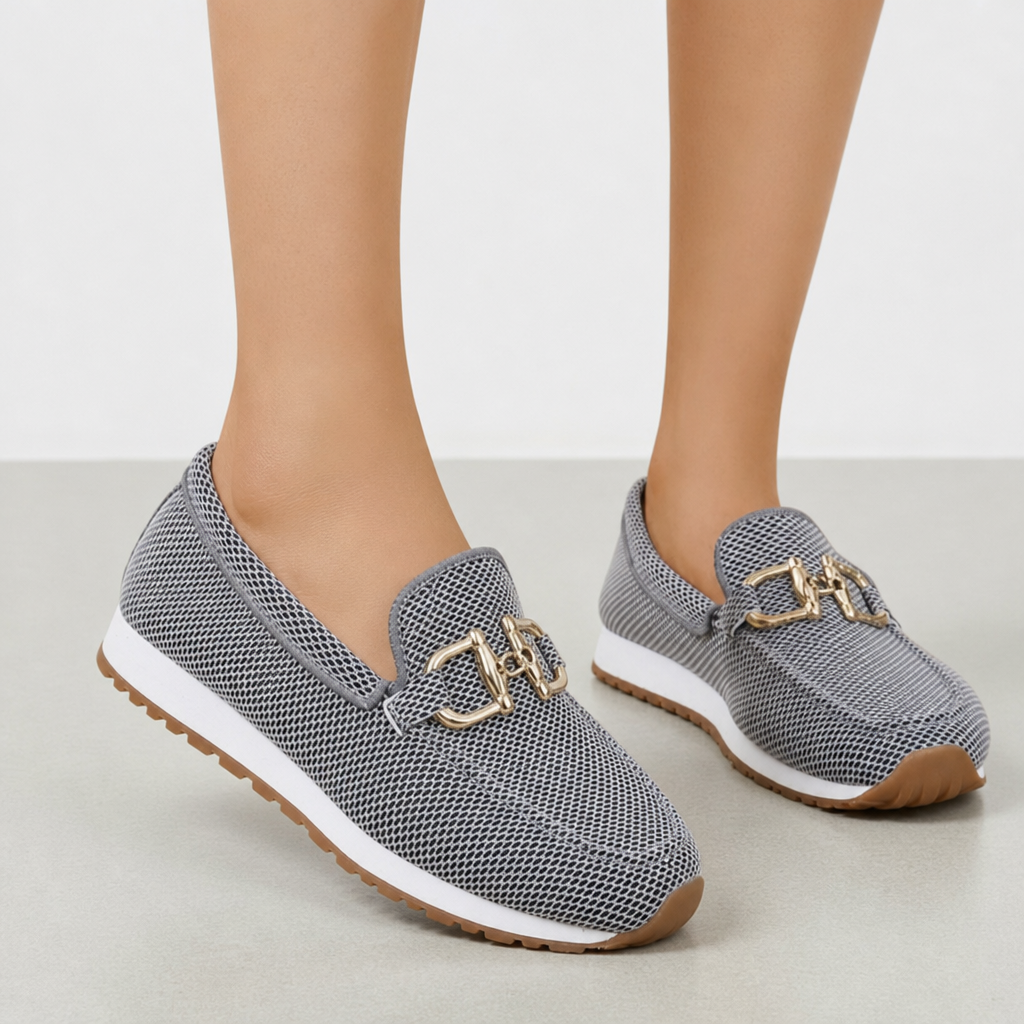 Jerez Orthopedic Horsebit Loafers in Gray