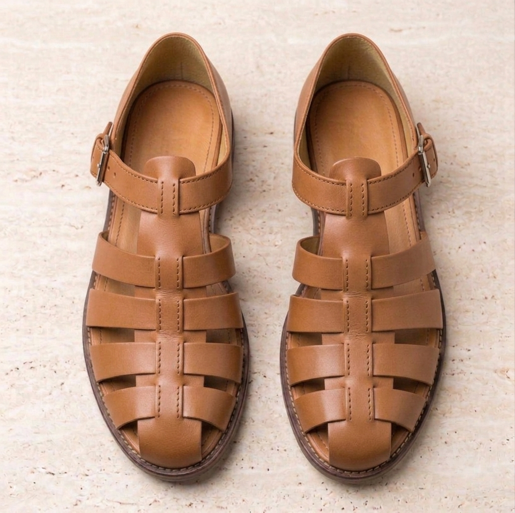 Grasse Leather Fisherman Sandals