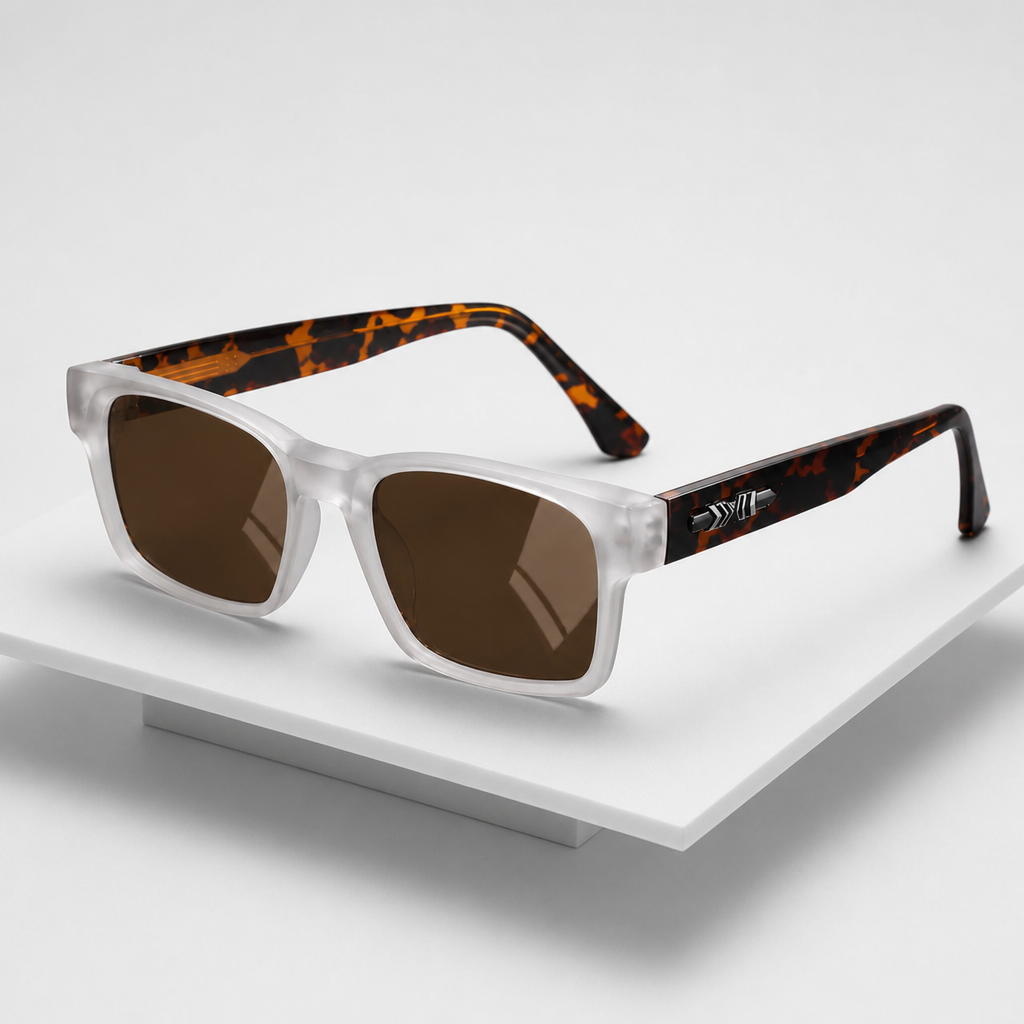 Men's Tarifa Sunglasses in Silver Leopard