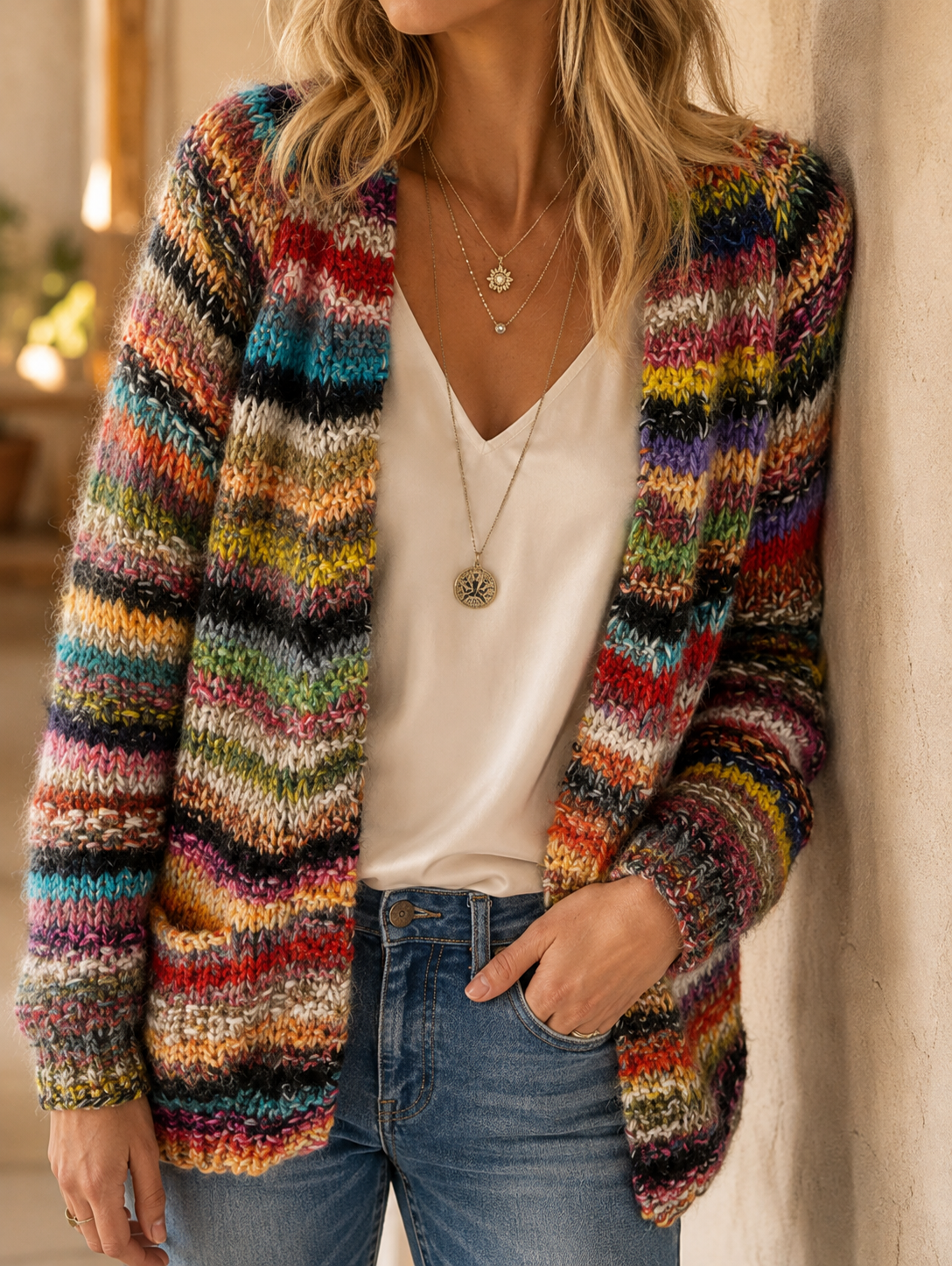 Oviedo Open Front Knit Cardigan