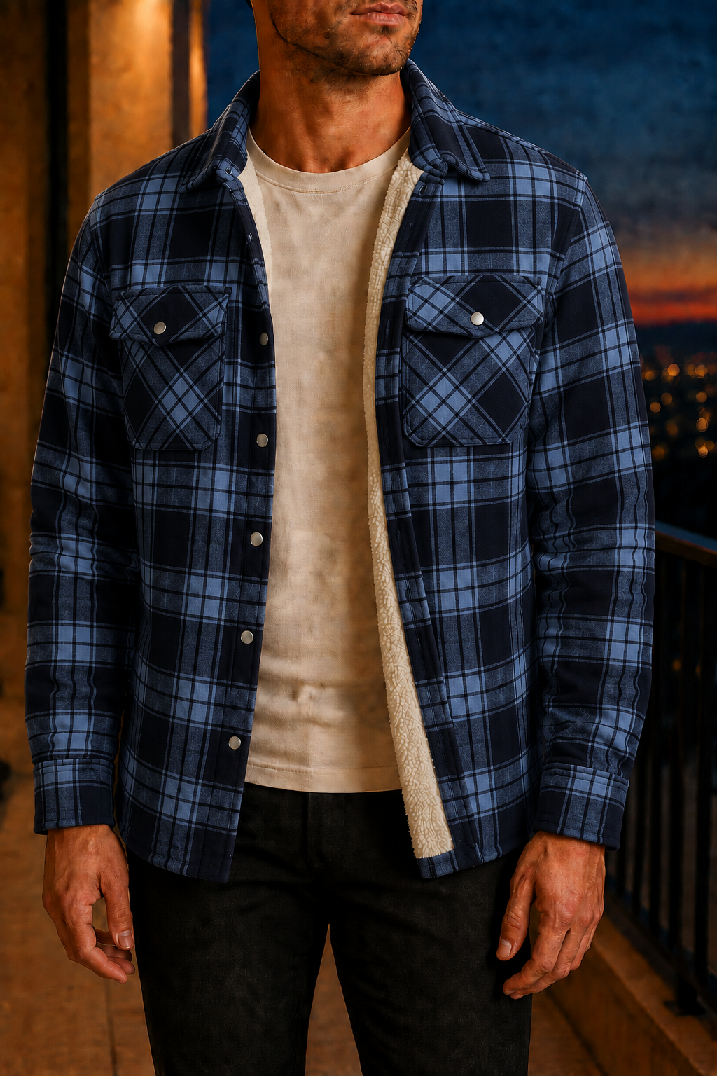 Santander Sherpa Lined Shirt Jacket