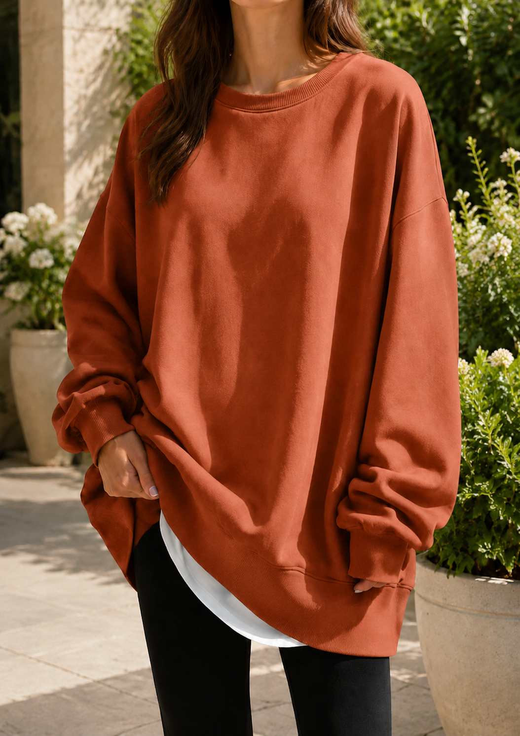 Sliema Oversized Crew Neck Sweatshirt