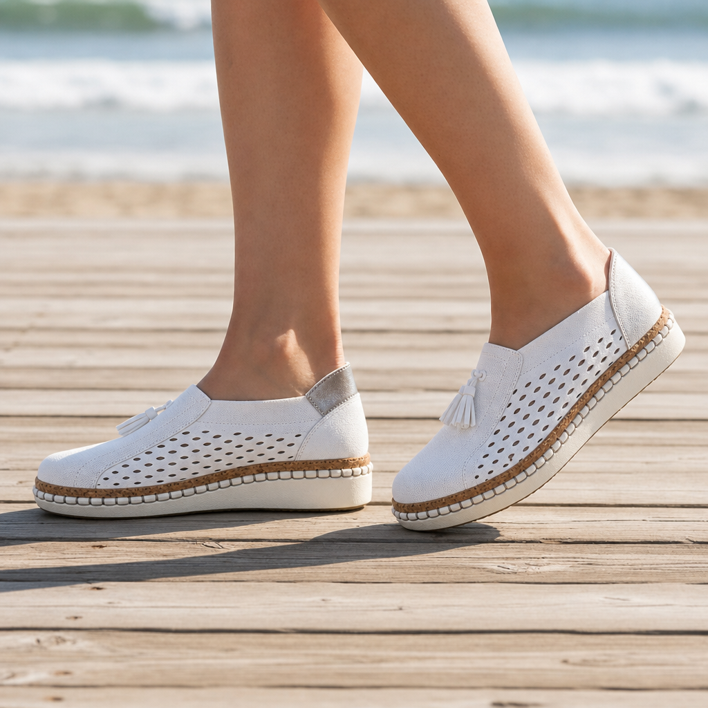 Rab Orthopedic Perforated Slip-Ons in White