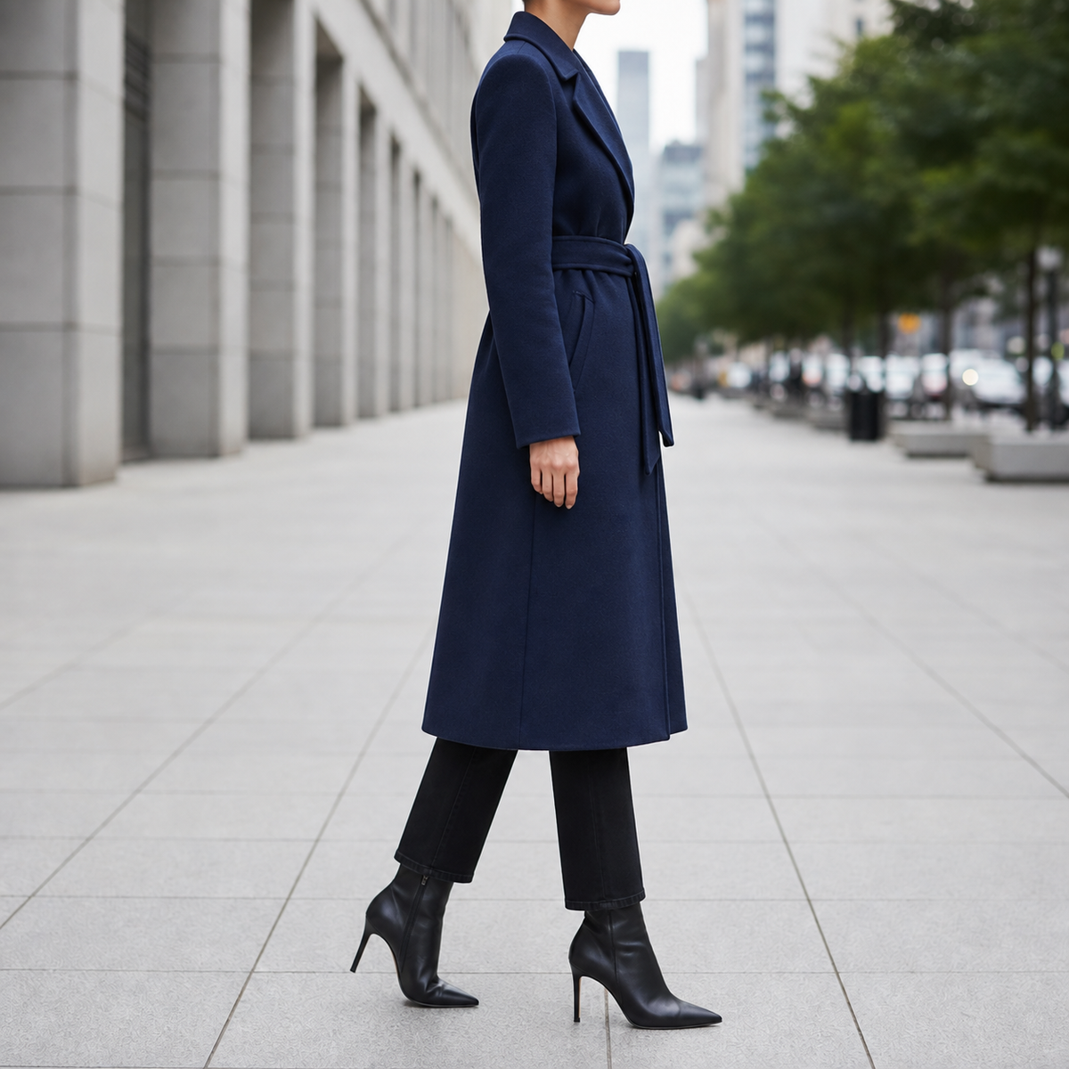 Gallipoli Belted Wool-Blend Overcoat