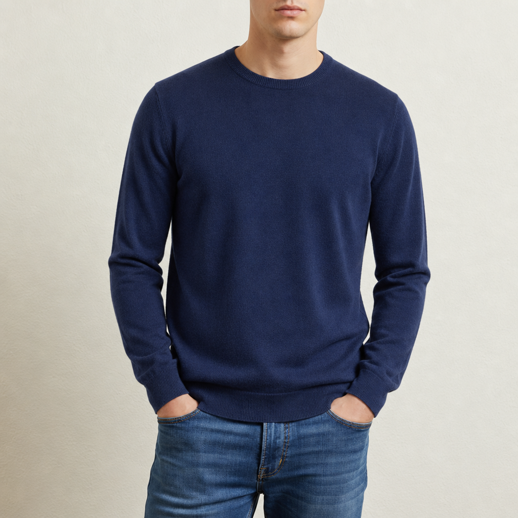 Sibenik Cashmere Blend Sweater in Navy