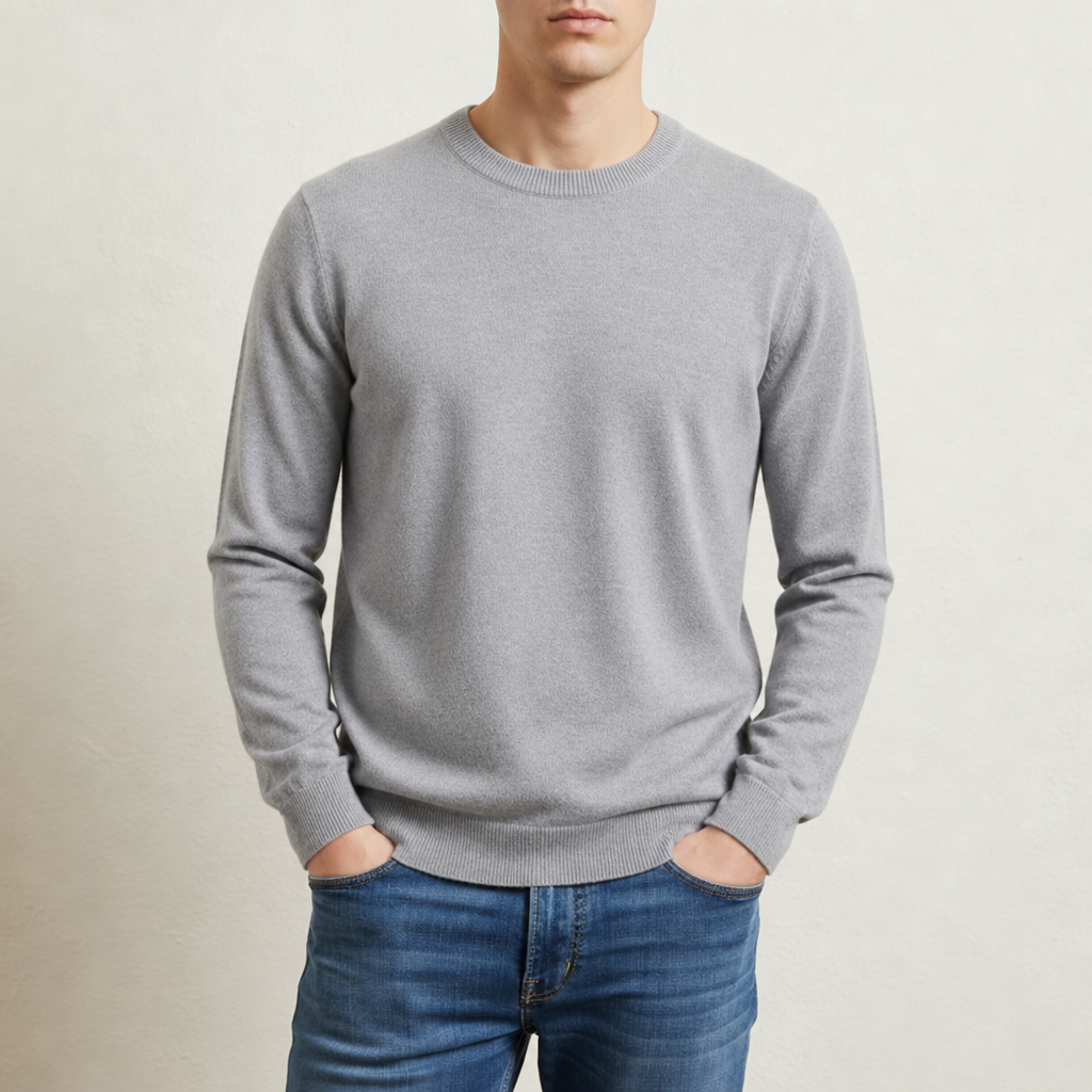 Sibenik Cashmere Blend Sweater in Gray